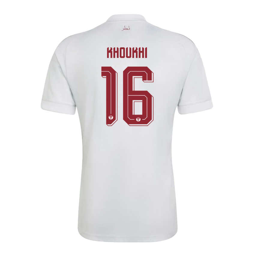 Futbalový Dres Katar MS 2026 Preč Boualem Khoukhi 16 Pánsky 1 Futbalový Dres Katar MS 2026 Preč Boualem Khoukhi 16 Pánsky