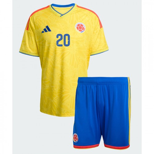 Detský Futbalový set Kolumbia Domáci MS 2026 Juan Fernando Quintero #20 2 Detský Futbalový set Kolumbia Domáci MS 2026 Juan Fernando Quintero #20