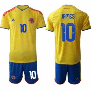 Fußballtrikots Kolumbien WM 2026 James Rodríguez #10 heimisch Herren
