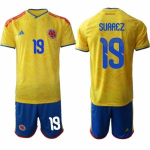 Herrentrikotsatz Fußball Kolumbien WM 2026 Luis Suárez #19 Heim