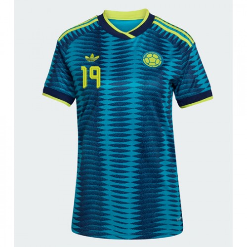 Kolumbia Vonkajší MS 2026 Rafael Santos Borre #19 Ženy Futbalový Dres 2 Kolumbia Vonkajší MS 2026 Rafael Santos Borre #19 Ženy Futbalový Dres – Obrázok 2