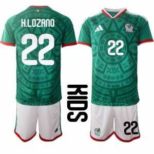 Futbalový dres Mexiko Domáci MS 2026 – Detský komplet Hirving Lozano 22