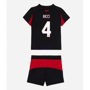 Futbalovy dres detsky Komplet AC Milan Samuele Ricci #4 2025-26 Domáci