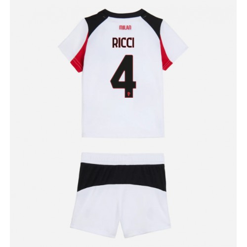 Futbalovy dres detsky Komplet AC Milan Samuele Ricci #4 2025-26 Preč 1 Futbalovy dres detsky Komplet AC Milan Samuele Ricci #4 2025-26 Preč