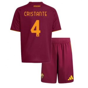 Detský Futbalový dres AS Roma Bryan Cristante #4 2025-26 Domáci Komplet