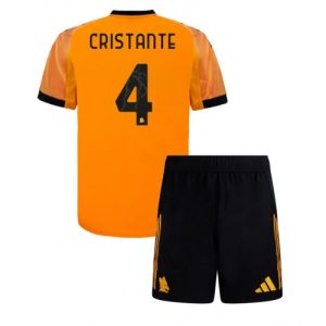 Detský Futbalový dres AS Roma Bryan Cristante #4 2025-26 Preč Komplet