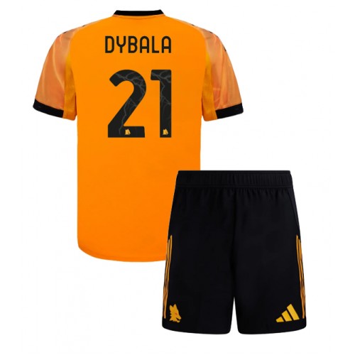 Kindersporttrikot AS Roma Paulo Dybala #21 2025-26 Vorne Komplett Kindersporttrikot AS Roma Paulo Dybala #21 2025-26 Vorne Komplett