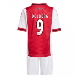 Detský futbalový komplet Ajax Kasper Dolberg #9 2025-26 Domáci