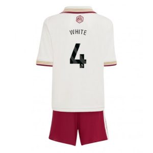 Fußballtrikots Kinder Arsenal Ben White #4 2025-26 Vierteltrikot Komplett