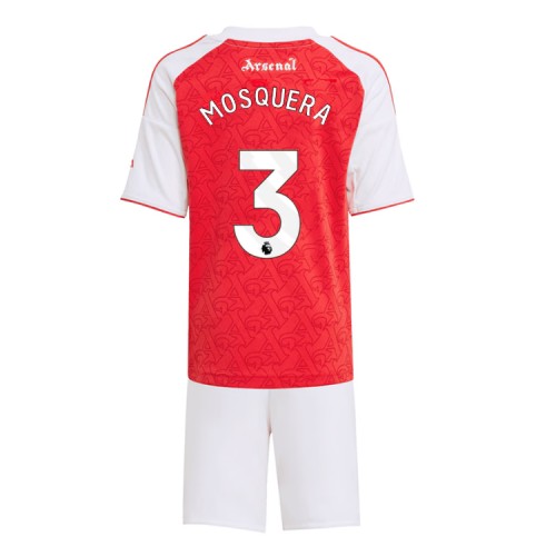 Kinder-Fußballtrikot Arsenal Cristhian Mosquera #3 2025-26 Heimsets 1 Kinder-Fußballtrikot Arsenal Cristhian Mosquera #3 2025-26 Heimsets