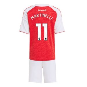 Futbalové Dresy Detske Arsenal Gabriel Martinelli #11 2025-26 Thuis Sets