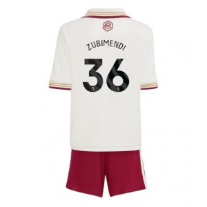 Kinder-Fußballtrikot Arsenal Martin Zubimendi #36 2025-26 Drittelsets