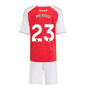 Kinder-Fußballtrikot Arsenal Mikel Merino #23 2025-26 Heimsets