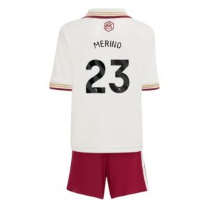 Kinder-Fußballtrikot Arsenal Mikel Merino #23 2025-26 Drittelsets