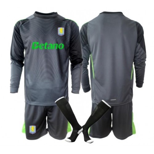 Detský Futbalový dres Aston Villa Brankarsky 2025-26 Dlhy Rukáv - Domáci Komplet 1 Detský Futbalový dres Aston Villa Brankarsky 2025-26 Dlhy Rukáv - Domáci Komplet
