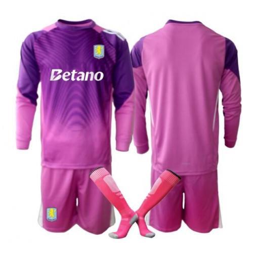 Detský Futbalový dres Aston Villa Brankarsky 2025-26 Dlhy Rukáv - Tretina Komplet 1 Detský Futbalový dres Aston Villa Brankarsky 2025-26 Dlhy Rukáv - Tretina Komplet