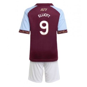 Futbalový dres pre deti Komplet Aston Villa Harvey Elliott #9 2025-26 Domáci