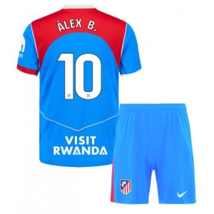 Futbalové dresy pre deti Atletico Madrid Alex Baena #10 2025-26 Tretina Komplety