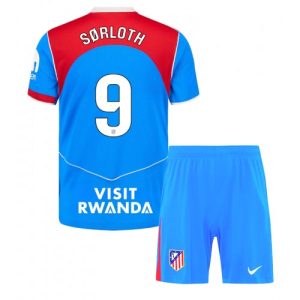 Futbalovy dres detsky Atletico Madrid Alexander Sorloth #9 2025-26 Tretina Komplety