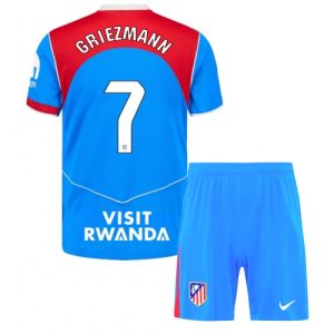 Futbalovy dres detsky Atletico Madrid Antoine Griezmann #7 2025-26 Tretina Komplety