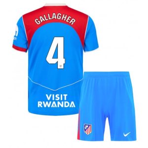 Futbalové dresy pre deti Atletico Madrid Conor Gallagher #4 2025-26 Tretina Komplety