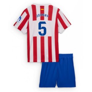 Futbalové dresy pre deti Atletico Madrid Johnny Cardoso #5 2025-26 Domáci Komplety
