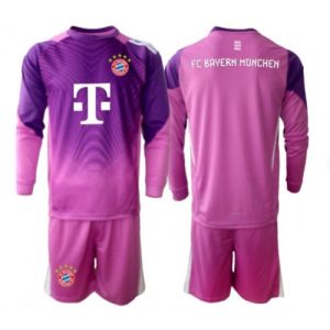 Futbalový dres pre deti Bayern Munich Brankarsky 2025-26 Dlhy Rukáv - Tretina