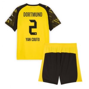 Detský futbalový komplet Borussia Dortmund Yan Couto #2 2025-26 Domáci