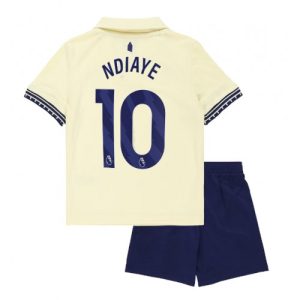 Detský futbalový dres Everton Iliman Ndiaye #10 2025-26 Preč Komplet