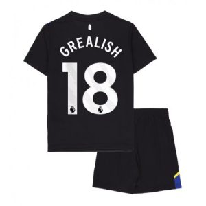 Detský futbalový dres Everton Jack Grealish #18 2025-26 Tretina Komplet