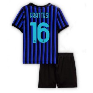 Detský futbalový komplet Inter Milan Davide Frattesi #16 2025-26 Domáci