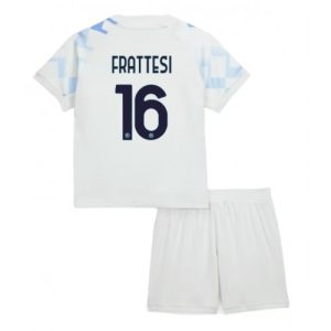 Detský futbalový komplet Inter Milan Davide Frattesi #16 2025-26 Preč