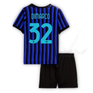 Detský Futbalový dres Inter Milan Federico Dimarco #32 2025-26 Domáci Komplet