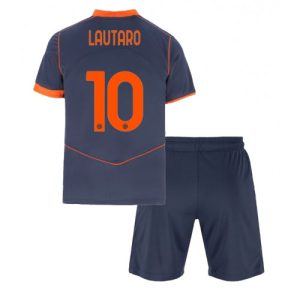 Detský Futbalový dres Inter Milan Lautaro Martinez #10 2025-26 Tretina Komplet