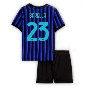 Detský Futbalový dres Inter Milan Nicolo Barella #23 2025-26 Domáci Komplet