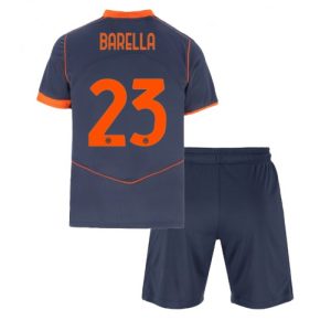 Detský Futbalový dres Inter Milan Nicolo Barella #23 2025-26 Tretina Komplet