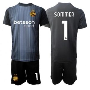 Detský Futbalový dres Inter Milan Yann Sommer #1 Brankarsky 2025-26 Domáci Komplet
