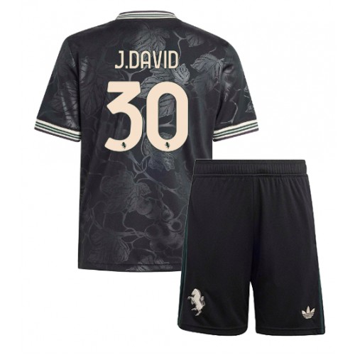 Kinder-Fußballtrikot komplet Juventus Jonathan David #30 2025-26 Tretina Kinder-Fußballtrikot komplet Juventus Jonathan David #30 2025-26 Tretina