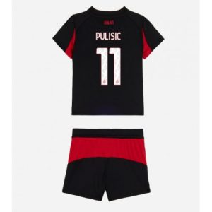 Detské Futbalové dresy Komplet AC Milan Christian Pulisic #11 2025-26 Domáci