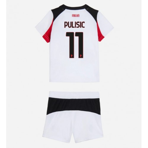 Kinder voetbalshirts compleet AC Milan Christian Pulisic #11 2025-26 Voor Kinder voetbalshirts compleet AC Milan Christian Pulisic #11 2025-26 Voor