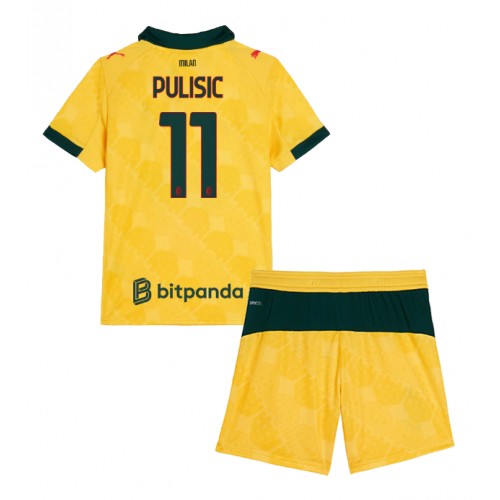 Kinder voetbaltruien compleet AC Milan Christian Pulisic #11 2025-26 Tretina Kinder voetbaltruien compleet AC Milan Christian Pulisic #11 2025-26 Tretina