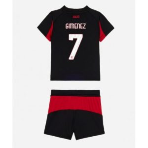 Futbalovy dres detsky Komplet AC Milan Santiago Gimenez #7 2025-26 Domáci
