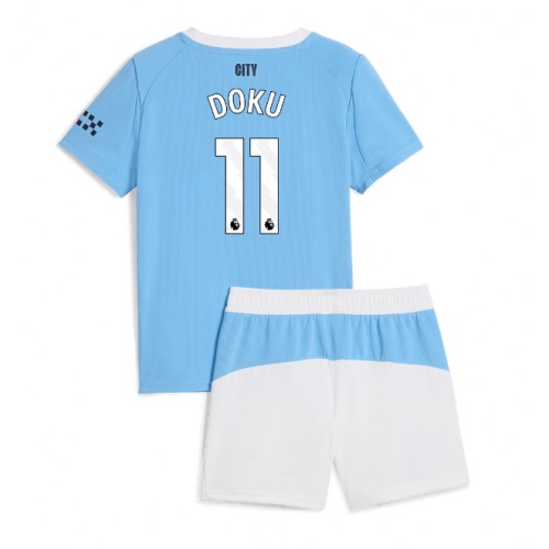 Fußball für Kinder Komplett Manchester City Jeremy Doku #11 2025-26 Zuhause Fußball für Kinder Komplett Manchester City Jeremy Doku #11 2025-26 Zuhause