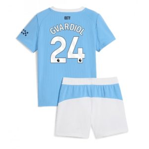 Futbalový pre deti Komplet Manchester City Josko Gvardiol #24 2025-26 Domáci