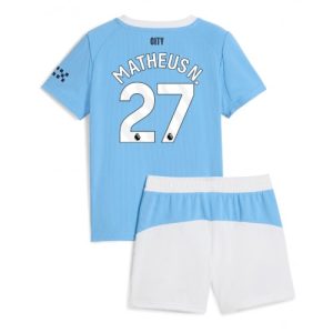 Futbalový pre deti Komplet Manchester City Matheus Nunes #27 2025-26 Domáci
