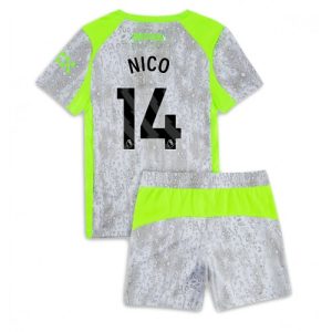 Futbalový pre deti Komplet Manchester City Nico Gonzalez #14 2025-26 Tretina