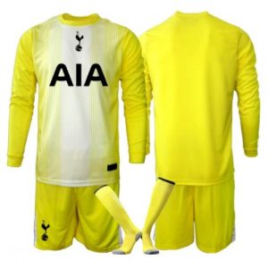 Detské Futbalové dresy Komplet Tottenham Hotspur Brankarsky 2025-26 Dlhy Rukáv - Tretina