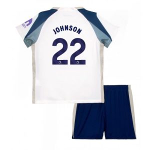 Lacne Detský dres Komplet Tottenham Hotspur Brennan Johnson #22 2025-26 Domáci