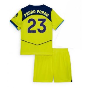Günstiges Kindertrikot Komplett Tottenham Hotspur Pedro Porro #23 2025-26 Drittel
