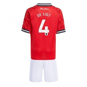 Futbalový Komplet pre deti Manchester United Matthijs de Ligt #4 2025-26 Domáci